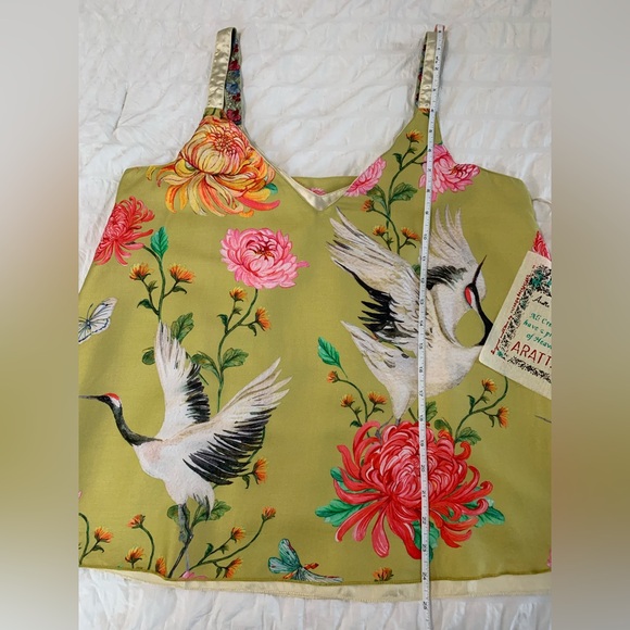 NWTCurrent Collection ARATTA Yellow Legend of the Crane Reversible Cami Top - Picture 12 of 16